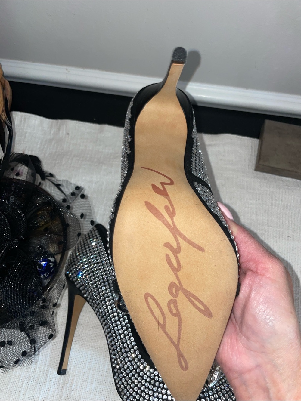 KARL LAGERFELD Heels SZ 7.5 - Picture 8 of 11